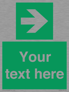 Custom Arrow Right Sign